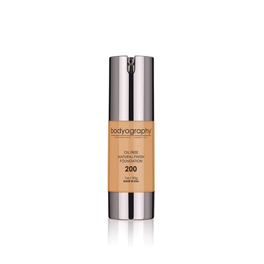Dark Khaki Bodyography  Natural Finish Foundation  #200