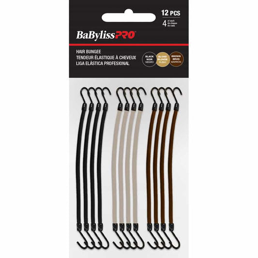 Lavender BaBylissPRO Hair Bungee 3 Colors 12PK BESHRBGASSTUCC/37183