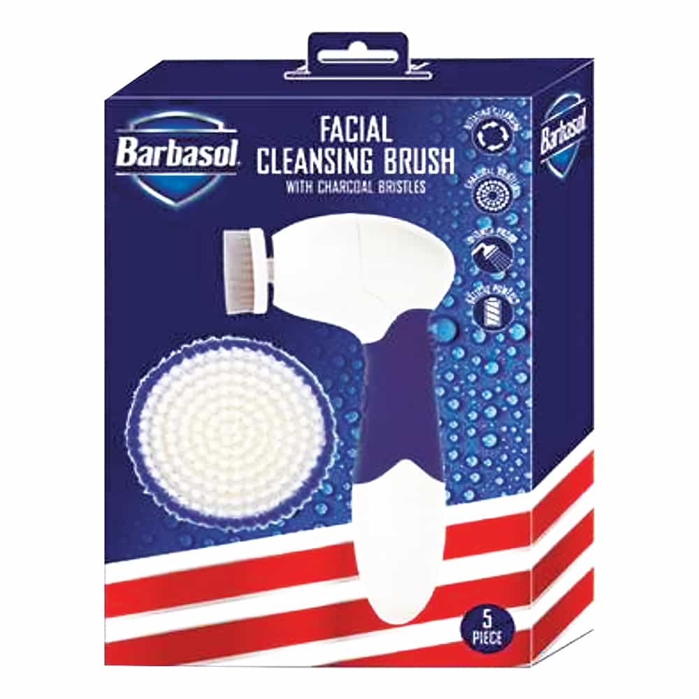 White Smoke Barbasol Rotating Cleansing Brush Kit CBG1-7003-BLU 84375