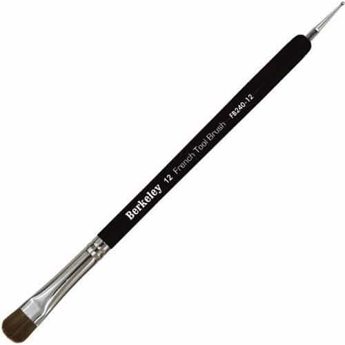 White Smoke Berkeley 12 French Tool Brush Black Handle - FB240BK-12