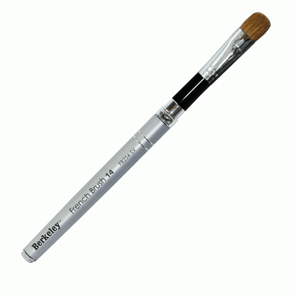 White Smoke Berkeley French Brush 14 - Silver FB25414SV