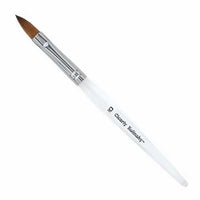 White Smoke Americanails Clearly Kolinsky - Flat Oval Gel Brush - NC0159