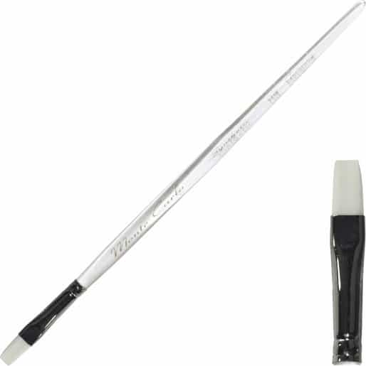 White Smoke Monte Carlo Synthetic Gel Brush White - Size