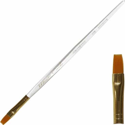 White Smoke Monte Carlo Synthetic Gel Brush Orange - Size