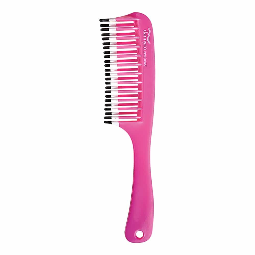 White Smoke Dannyco Pink Large Detangling Comb DPRO100DC 00255