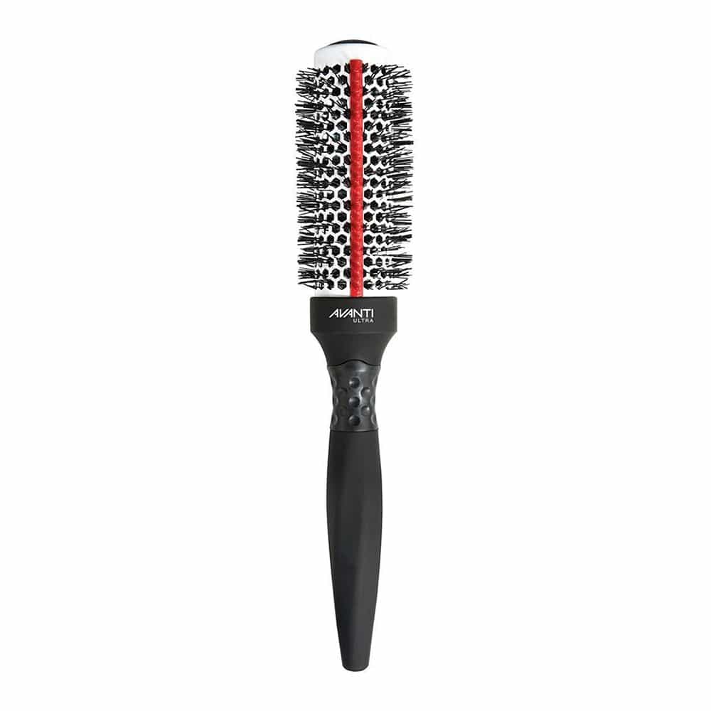 White Smoke Avanti Ultra Keratin Brush W/Strips Medium KR-33MC / 05353