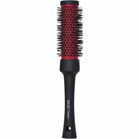 White Smoke Wahl Red Ceramic Thermal Round Brush 2"