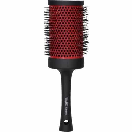 White Smoke Wahl Red Ceramic Thermal Round Brush 3.5"