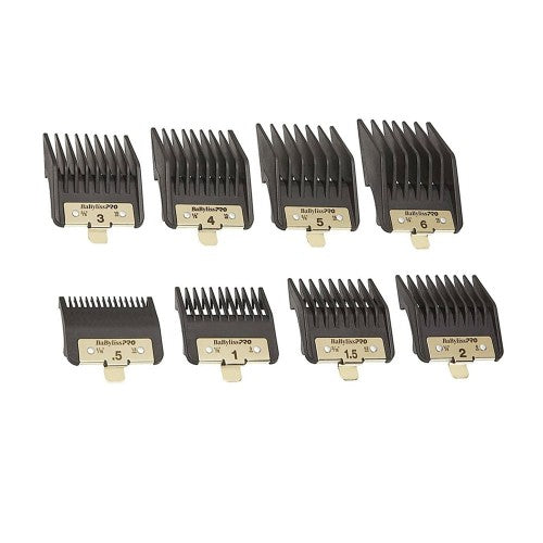 White Smoke Babyliss PRO Premium Clipper Guards 8pc