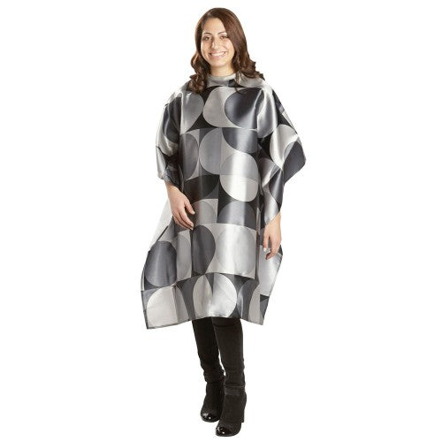 White Smoke Babyliss PRO Retro Circles Cutting Cape