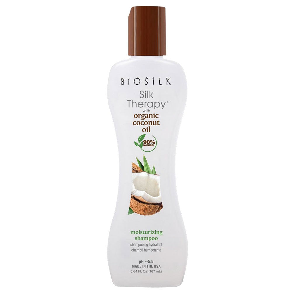 White Smoke Biosilk Silk Therapy Coconut Oil Moisturizing Shampoo