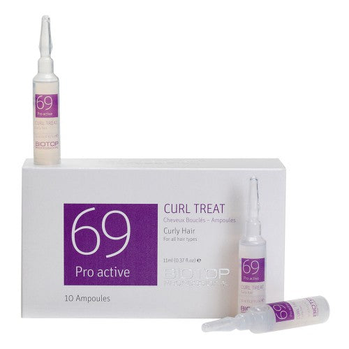 White Smoke Biotop Professional 69 Pro Active Curly Curl Treatment Ampoules 10pk