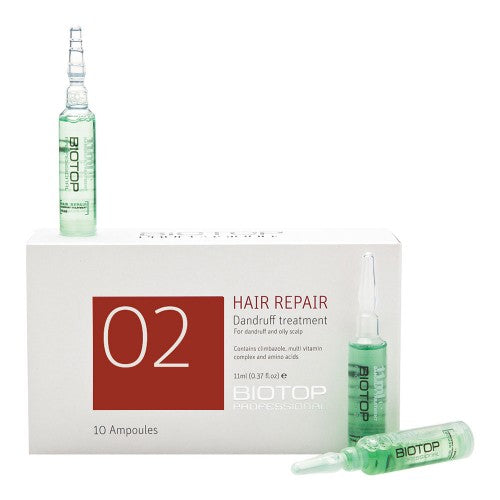 White Smoke Biotop Professional 02 Eco Dandruff Treatment Ampoules Box 10pk