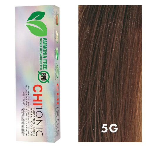 White Smoke CHI Ionic 5G Medium Gold Brown 3oz