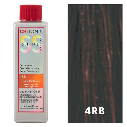 Dark Slate Gray CHI Shine Shades 4RB Dark Red Brown 3oz