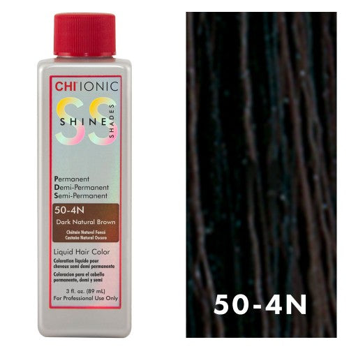 Black CHI Shine Shades 50-4N Dark Natural Brown 3oz
