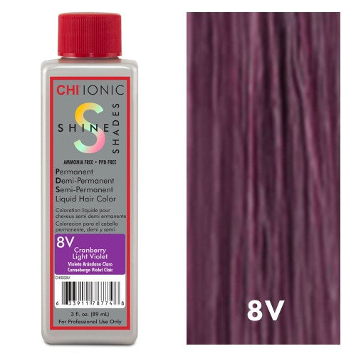 White Smoke CHI Shine Shades 8V Cranberry Light Violet 3oz