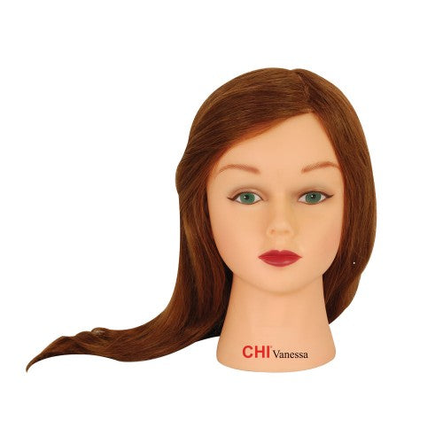 White Smoke CHI Mannequin Vanessa Light Brown 18" + Holder