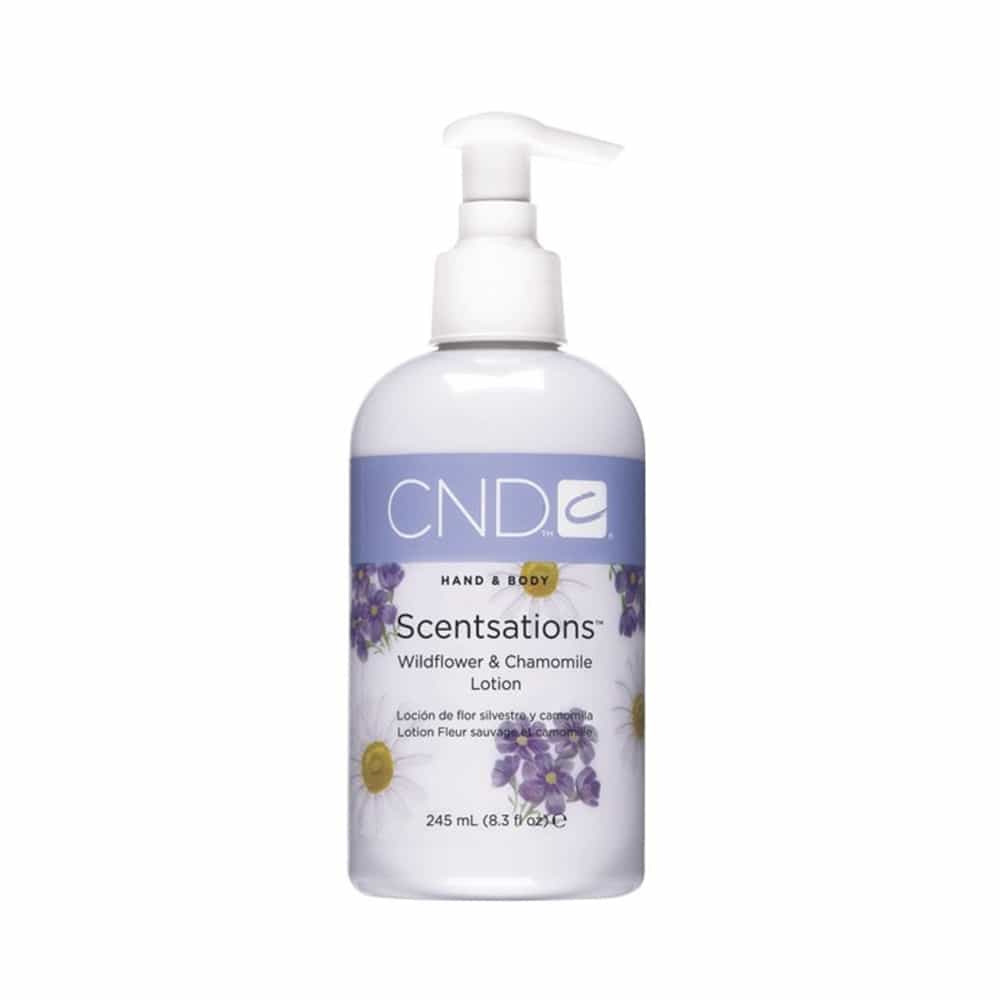 White Smoke CND Scentsations Wildflower & Chamomile Lotion 8.3floz 14111