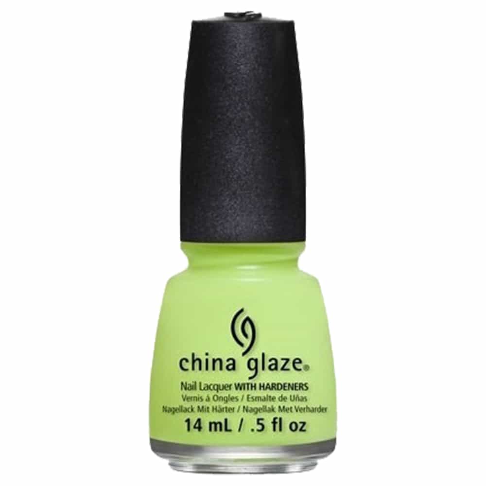White Smoke China Glaze Grass Is Lime Greener 0.5 oz
