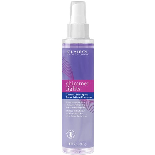 Dark Gray Clairol Shimmer Lights Thermal Shine Spray 4.9oz