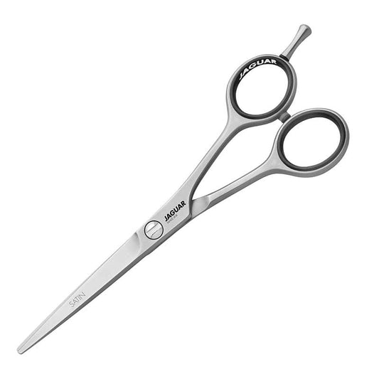 White Smoke Jaguar  Satin Shears  6.5in White Line s/seratted