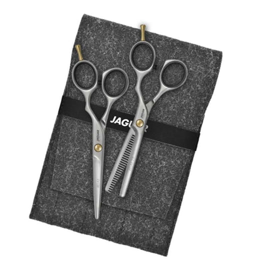 White Smoke Jaguar  PreStyle Relax Slice Scissors Set  5.5 in Offset