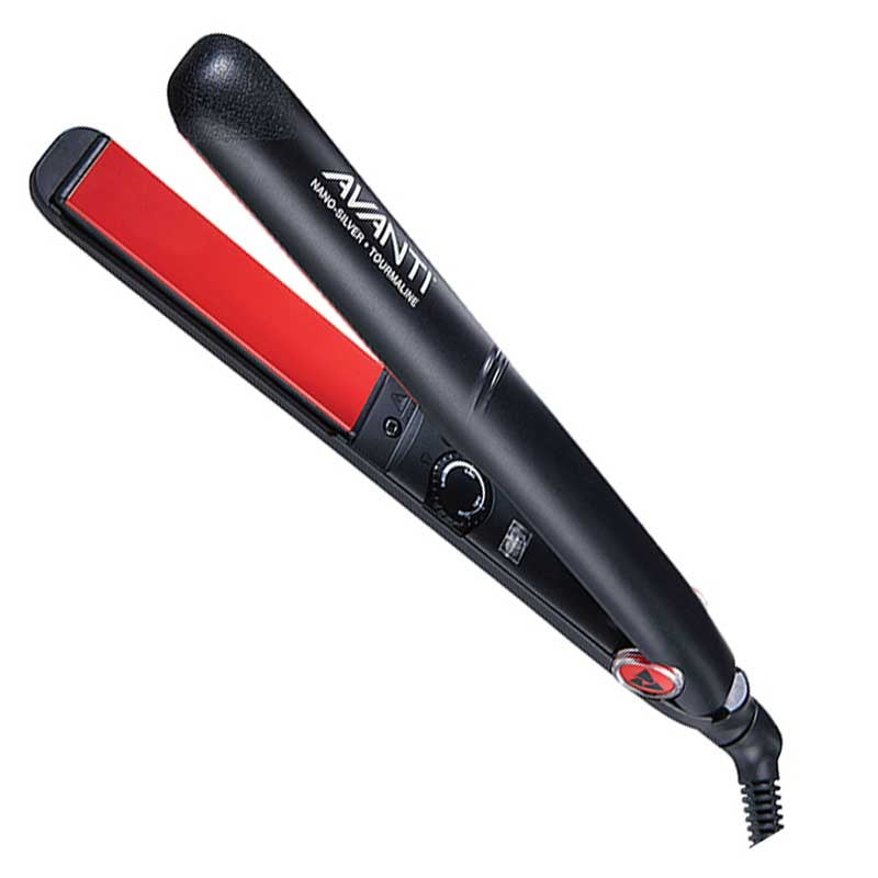 White Smoke Avanti  NanoSilver Tourmaline & Ceramic Flat Iron  1in