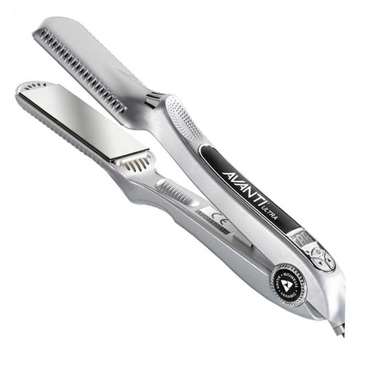 White Smoke Avanti  NanoSilver & NanoTitanium Flat Iron  13/8in