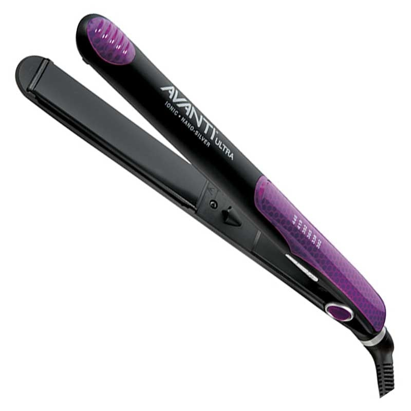 White Smoke Avanti  Ionic NanoSilver & Tourmaline Flat Iron  1in