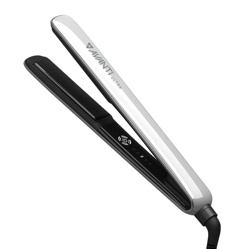 White Smoke Avanti  Tourmaline Ceramic Flat Iron  1in
