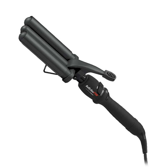 White Smoke BaBylissPRO  Black Triple Barrel Ceramic Waver  7/8
