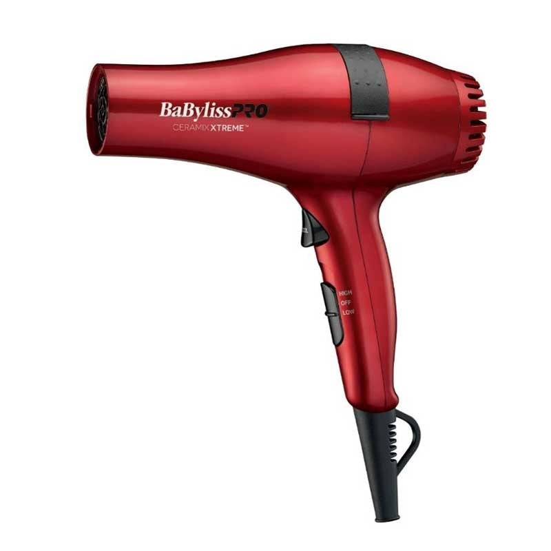 White Smoke BaBylissPRO  Ceramic Hairdryer  Red