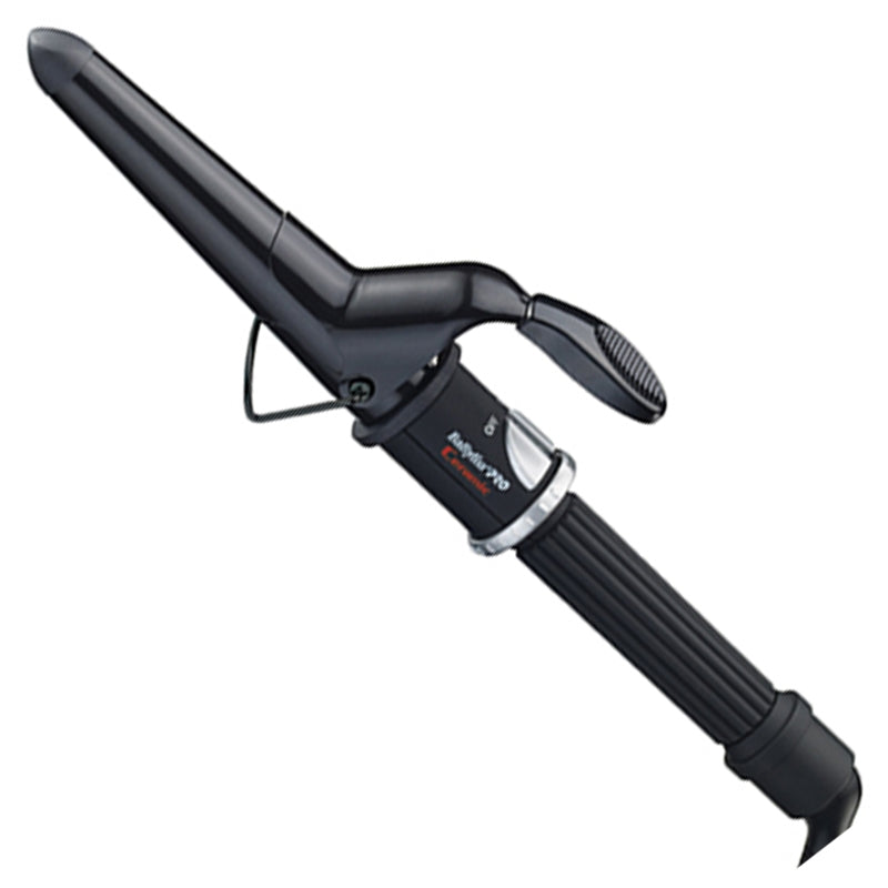 White Smoke BaBylissPRO  Pointy Tip Ceramic Curling Iron  1.25
