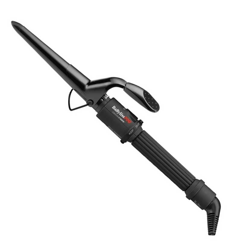 White Smoke BaBylissPRO  Ceramic Pointy Tip Curling Iron  1.25in