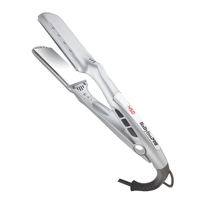 White Smoke BaBylissPRO  Nano Titanium Digital Iron  1 3/8in
