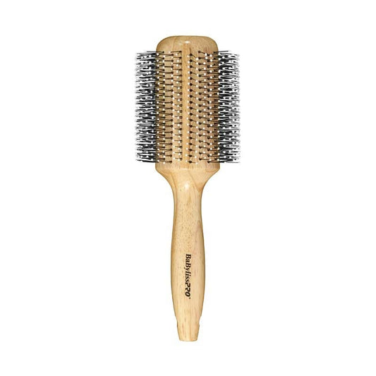 White Smoke BaBylissPRO  Wood Blow Dry Brush  50mm