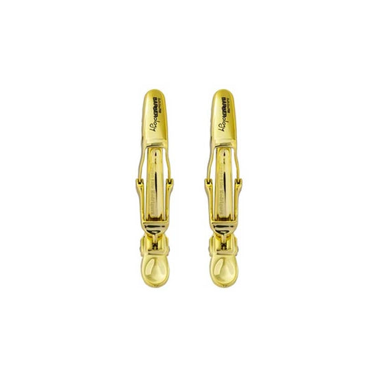 White Smoke BaBylissPRO  2 Pack Hair Clips  Gold