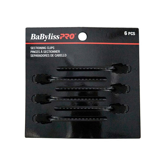 Dark Slate Gray BaBylissPRO  Metal Sectioning Clips  6/pack