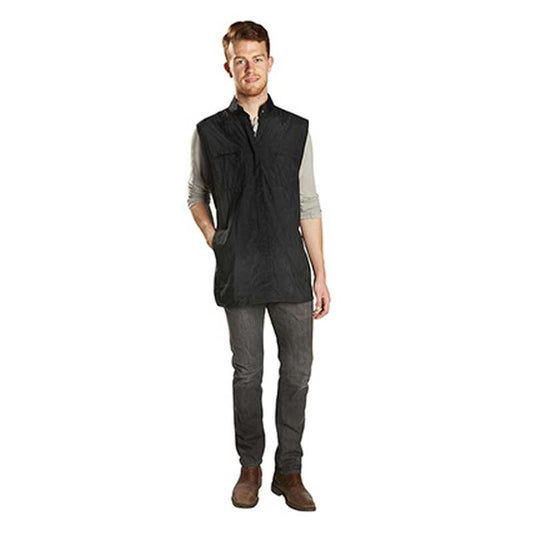 White Smoke BaBylissPRO  Unisex Zippered Vest With Mesh Back  Black