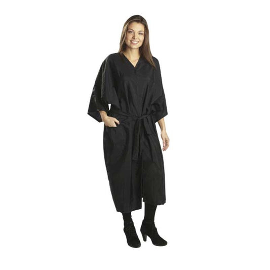 White Smoke BaBylissPRO  Nylon Kimono  Black