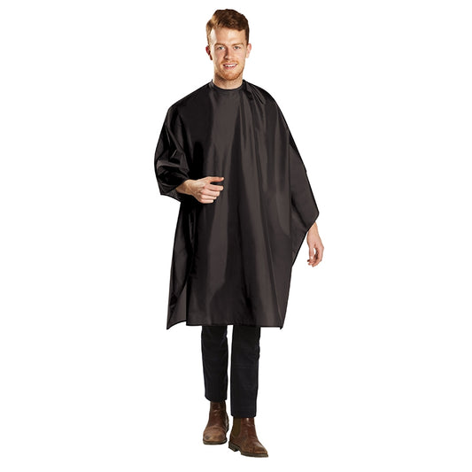White Smoke BaBylissPRO  Deluxe Snap On Cutting Cape  Black