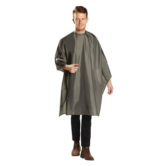 White Smoke BaBylissPRO  Deluxe Snap On Cutting Cape  Grey