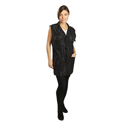 White Smoke BaBylissPRO  OneSize Unisex Vest  Black