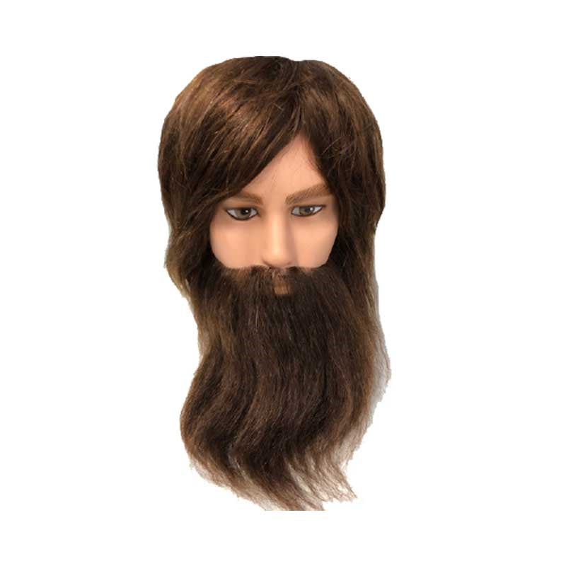 White Smoke BaBylissPRO  Barber Mannequin Head With Beard  6in