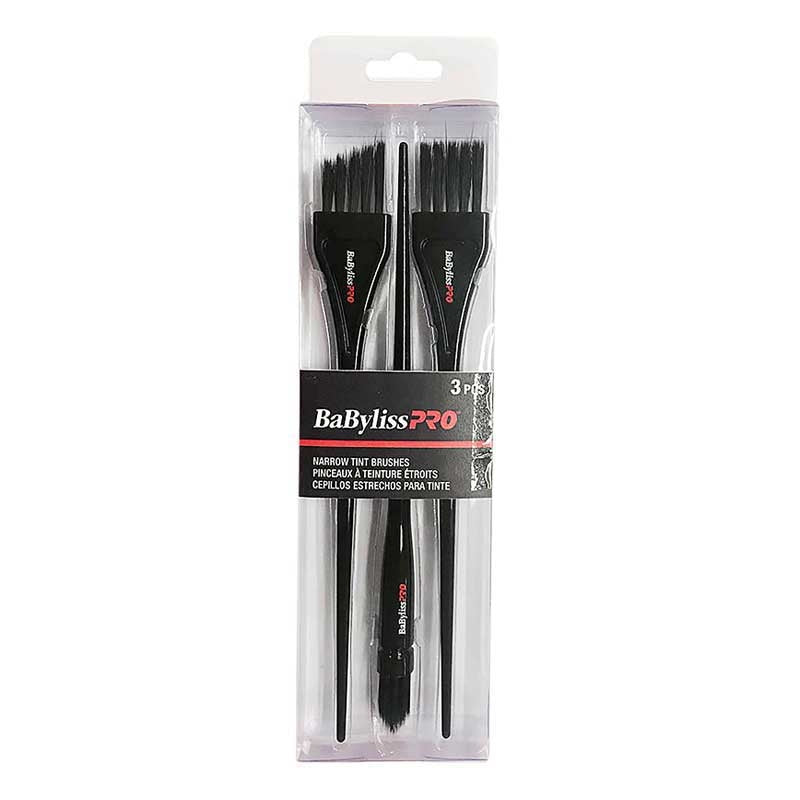Light Gray BaBylissPRO  Narrow Tint Brushes  Set of 3