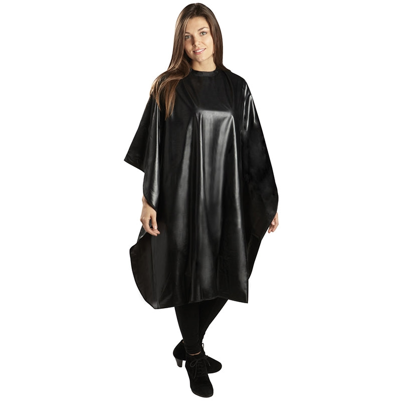 White Smoke BaBylissPRO  All Purpose Cape  Metallic Blk  Velcro