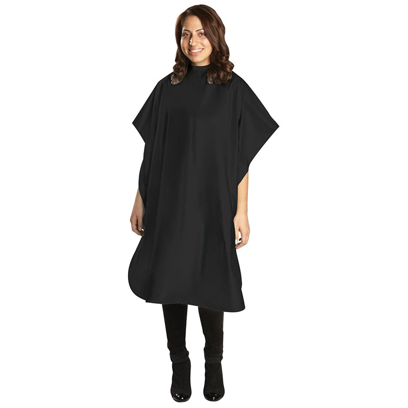 White Smoke BaBylissPRO  Soft Vinyl Cape  36x56  Black