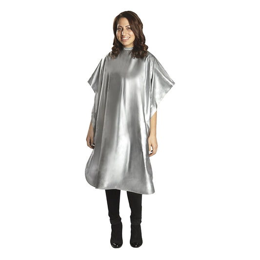 White Smoke BaBylissPRO  Soft Vinyl Cape  36x56  Silver