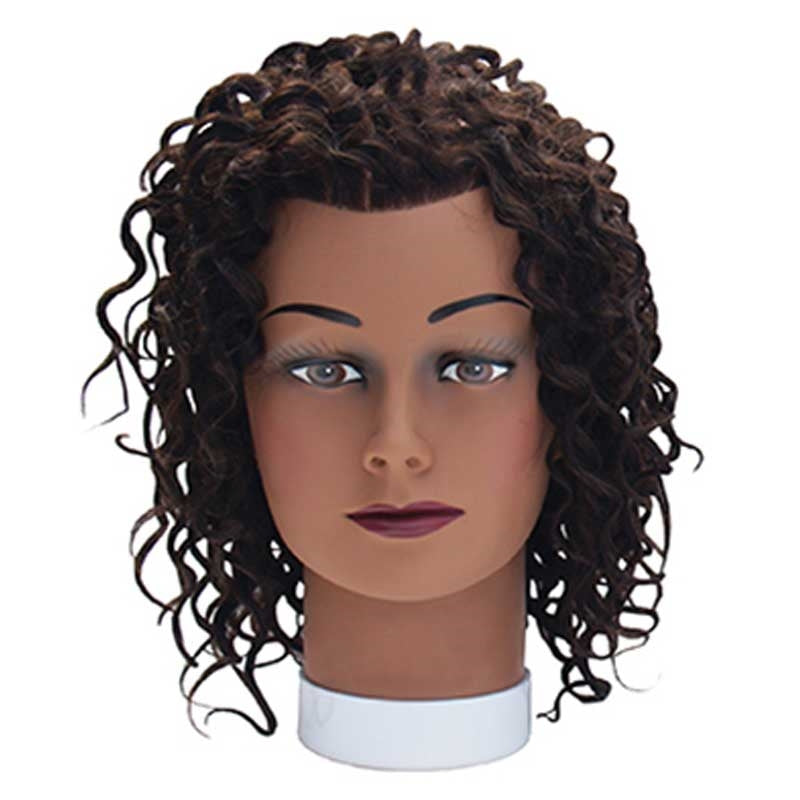 White Smoke BaBylissPRO  Curly Hair Deluxe Mannequin  Black